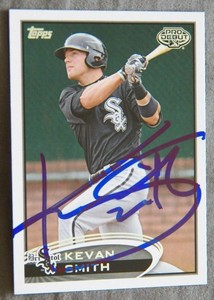 Chicago White Sox Kevan Smith Signed 2012 Topps Pro Debut Auto Card