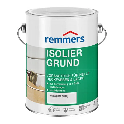REMMERS Isoliergrund Sperrgrund Holz-Grundierung 2.5L RAL 9016 WEISS - Bild 1 von 2