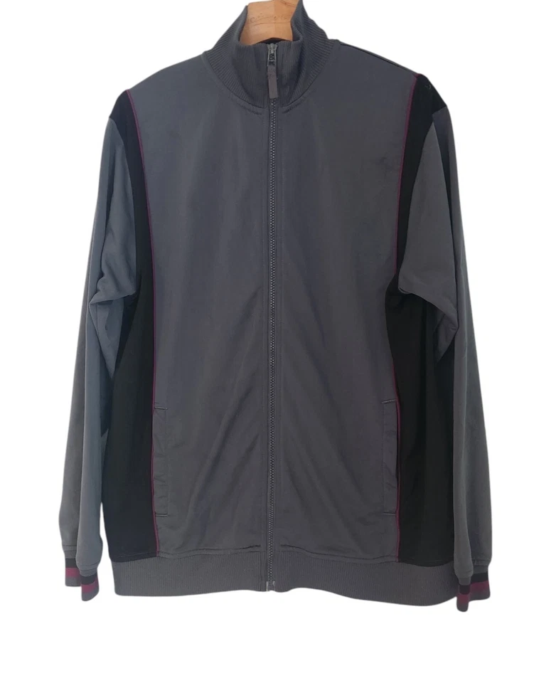 Greendog Boys Track Jacket Full Zip Gray & Black Youth Boys Size XL 20 EUC  - Image 1 of 4