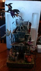 Jim Shore WICKED Deluxe Haunted House #4010356 with Sound & Light - Picture 1 of 18