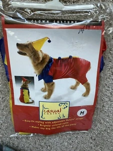 Hund Halloween Kostüm Clown Freizeit Hund Größe Medium 12”-16” - Bild 1 von 3