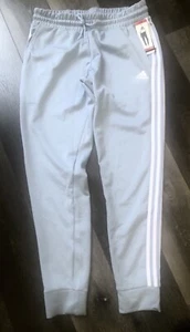 Adidas Damen Jogginghose 3 Streifen Essentials Hose Größe Small - hellblau - Bild 1 von 6