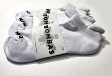 3-Pack Bombas Solids Ankle Socks - WHITE - Men's Large - Free Shipping