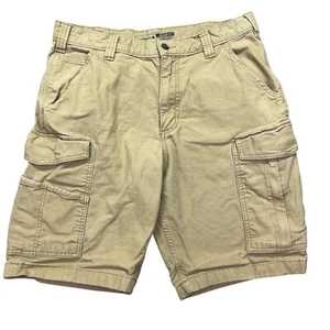 Carhartt Relaxed Fit Tan Cargo Shorts Workwear Utility Outdoor Men Sz 34 Fits 32 - Picture 1 of 11