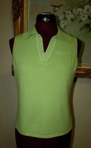 NEU WESTBOUND PETITES STRETCH GR. PS KRAGEN SURPLICE V-AUSSCHNITT ÄRMELLOS PULLOVER - Bild 1 von 8