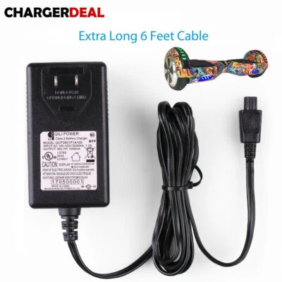 36V Adapter Charger Power Supply for Razor Hovertrax Hoverboard Electric Scooter