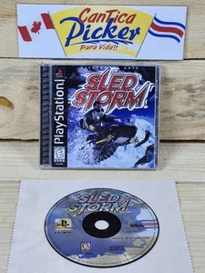 Sled Storm PS1 (Sony PlayStation 1, 1999) Black Label Complete/Cib - Bild 1 von 4
