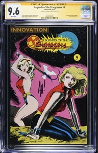 Legends of the Stargrazers #5 CGC 9.6 SS Signed Adam Hughes • Innovation 1990 - Picture 1 of 2