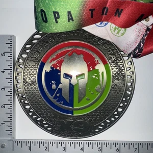 2025 Spartan Race X9 Trifecta Medaille 7 x 7 Zoll 2 Pfund Meisterschaft Athlet - Bild 1 von 4
