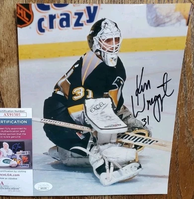 NICE AUTOGRAPHED Penguins Ken Wregget 8x10 Photo Hockey NHL JSA COA Signed - Image 1 of 3