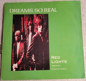 Dreams So Real "Red Lights (Merry Christmas) / Bearing Witness" VG+ / VG Green - Picture 1 of 4