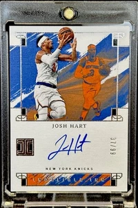 Autógrafos Josh Hart 2023-24 Panini impecables tinta indeleble #IDI-JHN/99 Knicks - Imagen 1 de 7