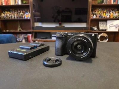 Sony Alpha a6500 Mirrorless Digital Camera with 16-50mm Lens & Batteries - Image 1 of 4