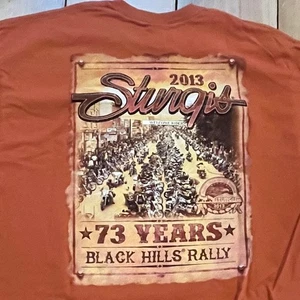 2013 Harley Davidson Sturgis T-shirt. Black Hills Rally. 73 years Men's XL - Picture 1 of 7