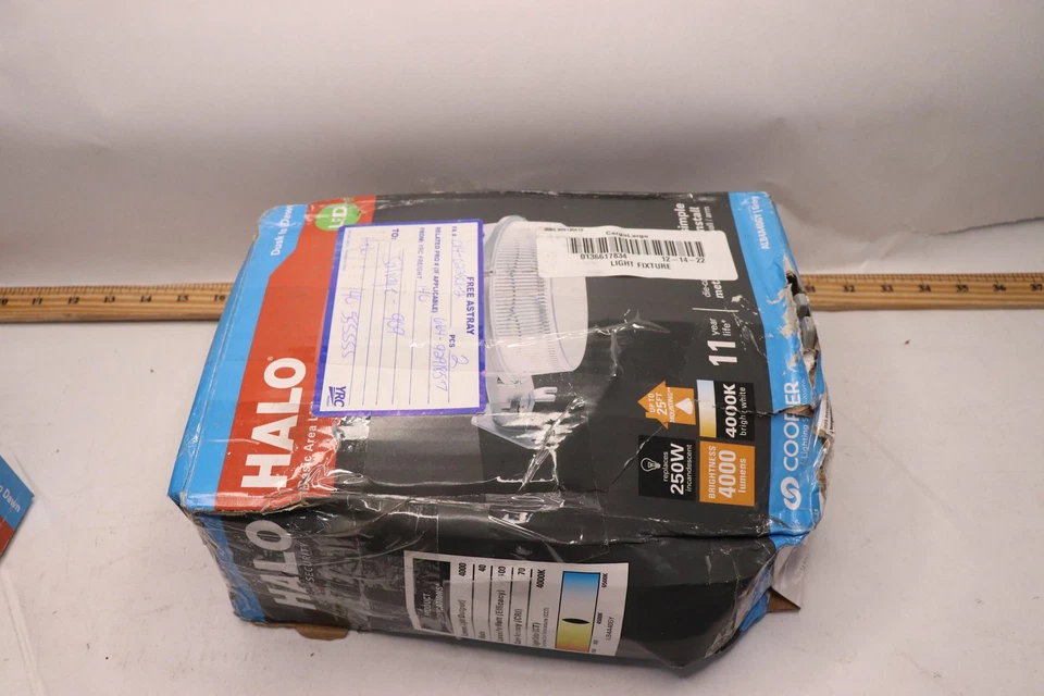 Halo Outdoor ALB Integrated LED Basic Area Light 250-Watt 4000 Lumens Grey - Image 1 of 3