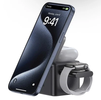 New Anker MagGo 3-in-1 Cube Charging Station for iPhone AirPods and  Apple Watch - Image 1 of 4