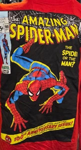 Marvel Shirt Mens 2XL Red The Amazing Spider Man Long Sleeve - Picture 1 of 6