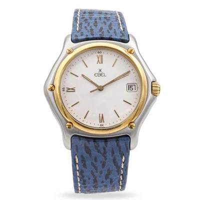 Ebel 1911 18k Gold Bezel Stainless Steel Date Quartz Men's Watch Ref. 1187916 - Image 1 of 4