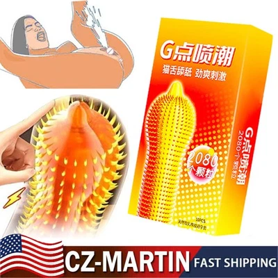 10Pcs Condoms Tight 52Mm Spike Small Size Ultra Thin Latex Condom Men Products - Image 1 of 4