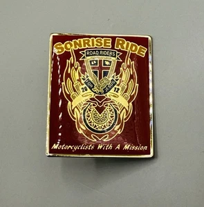 2012 Sonrise Ride Road Riders For Jesus Collectors Enamel Motorcycle Pin - Picture 1 of 2