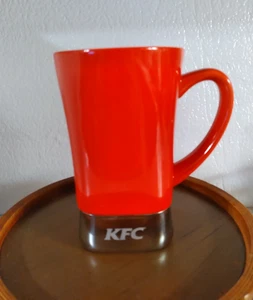 RARE SOVRANO CUSTOM MADE KFC MUG KENTUCKY FRIED CHICKEN RED/SILVER - Picture 1 of 7