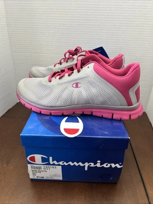 Champion Zapatos Mujer US 9 1/2 Gris Magenta GUSTO Tenis Nuevo Antiguo Stock Foto 1 de 4