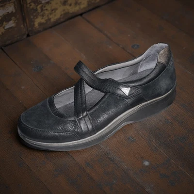 Zapato informal Aravon Pyper Mary Jane de cuero negro para mujer talla 9,5 Foto 1 de 4