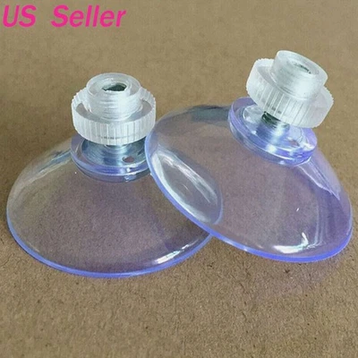 10 Piezas Ventosas Fuertes Varilla Gancho Moleteado Vidrio de Cocina Transparente con Tornillo M4 EE. UU. Foto 1 de 4