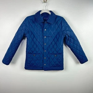 NUEVO Abrigo Chaqueta Janie & Jack Niños Azul Marino El Acolchado Granero Niños Talla 10/12 - Imagen 1 de 10