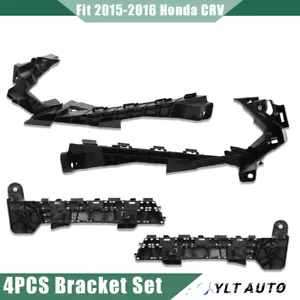 4PCS Front Bumper Brackets Hold Mount+Headlight Bracket For 2015-2016 Honda CRV - Picture 1 of 14