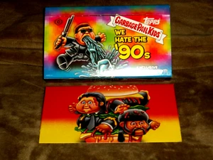 2019 Garbage Pail Kids.We Hate the 90's Box Topper + Empty Collector Box + More - Picture 1 of 5