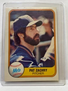 1981 Fleer #334 Pat Zachry New York Mets Baseball Card - Picture 1 of 2