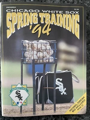 Michael Jordan 1994 Chicago White Sox Spring Training Program Frank Thomas RARE - Image 1 of 3