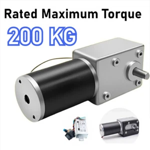 Worm Gear Speed Reducer Gearbox DC 12V/24V Electric Gear Motor High Torque - Picture 1 of 20