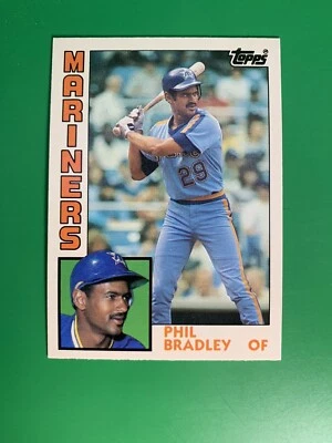 1984 Topps Phil Bradley XRC #15T Seattle Mariners - Image 1 of 2