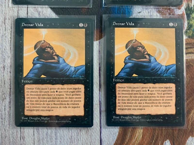MTG 1x Portuguese FBB 4th Edition Drain Life (2 Available) - Image 1 of 2