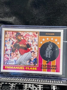 Emmanuel Clase 2025 Topps Heritage Player Icon #21 Guardians - Picture 1 of 2