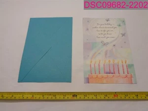 QTY=5; Birthday Cake Butterflies Girl's Birthday Card 6527565 - Picture 1 of 4