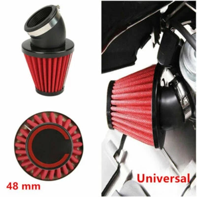 1x48mm Auto Truck Motorcycle Racing 3" Inch Cold Air Intake Filter Kit Universal — 第 1/4 张图片