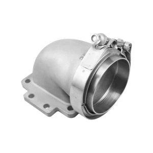 CXRacing 3.5" Vband 90 Degree T6 Turbo Cast Elbow Adapter  Tube + Flange Clamp - Bild 1 von 5