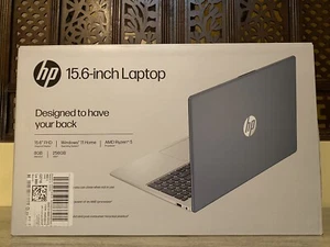 HP 15-fc0037wm 15.6" FHD Ryzen 5 7520U 2.8GHz 8GB RAM 256GB WIN11 MIDNIGHT BLUE - Picture 1 of 2