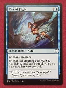 Magic The Gathering COMMANDER 2018 C18 VOW OF FLIGHT blue card MTG - Picture 1 of 2