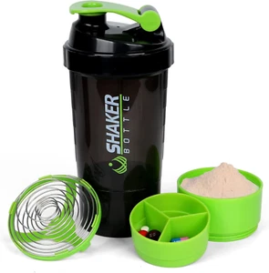 Shaker Bottle 16OZ Protein Shaker Bottles with Mix Ball Portable Sports Water Bo - Picture 1 of 12
