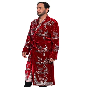 Adult Unisex Nature Boy Flair Wrestler Deluxe Robe Halloween Costume Cosplay - Picture 1 of 29