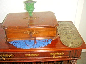 Kalliope mit 6 Platten 18cm Gloriosa Christbaumständer music box 7 1/8" discs - Bild 1 von 12