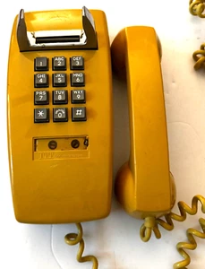 Vintage Northern Telecom ITT Touchtone Żółta ściana Telefon Nortel 229A - Zdjęcie 1 z 17