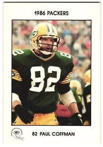 Tarjeta de los Green Bay Packers 1986 de Paul Coffman #82 - Imagen 1 de 2