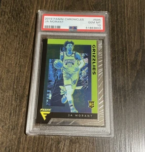 Ja Morant 2019 Panini Chronicles FLUX 595 PSA 10 RC Rookie Memphis Grizzlies NBA - Picture 1 of 2