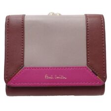 Paul Smith contrast color block leather Tri-fold wallet BPW274 Taupe /082777