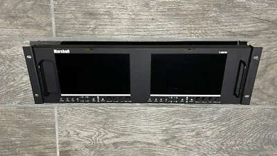 Marshall V-MD702 Dual High-resolution Rack Mount Video Monitors 3RU - Image 1 of 3